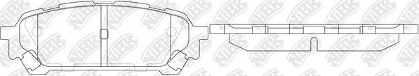 NiBK PN7801 - Kit de plaquettes de frein, frein à disque cwaw.fr