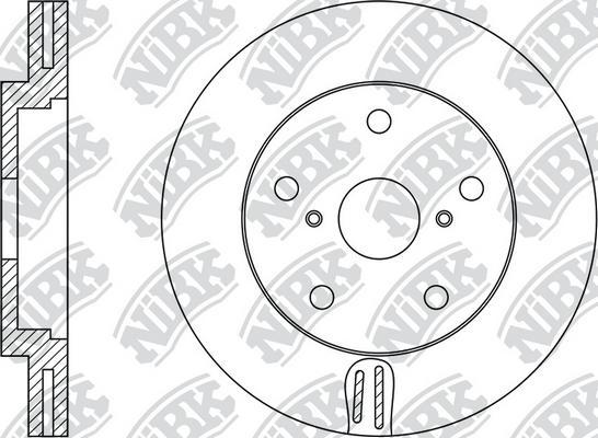 NiBK RN1498L - Disque de frein cwaw.fr