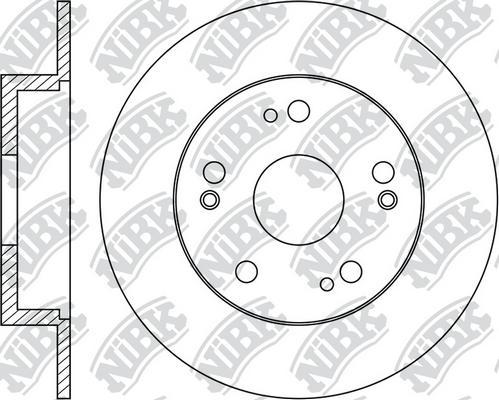 NiBK RN1425 - Disque de frein cwaw.fr