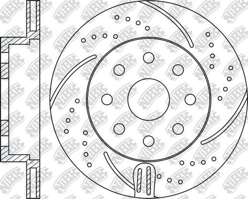 NiBK RN1474DSET - Disque de freins de haute performance cwaw.fr