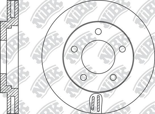 NiBK RN1478 - Disque de frein cwaw.fr