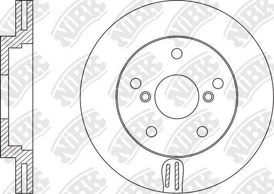 NiBK RN1540 - Disque de frein cwaw.fr