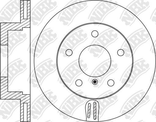 NiBK RN1645 - Disque de frein cwaw.fr