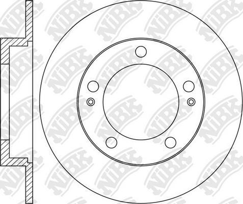 NiBK RN1658 - Disque de frein cwaw.fr