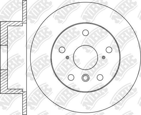 NiBK RN1666 - Disque de frein cwaw.fr