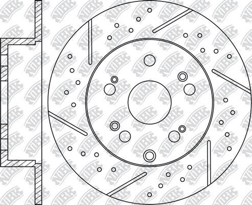 NiBK RN1618DSET - Disque de freins de haute performance cwaw.fr