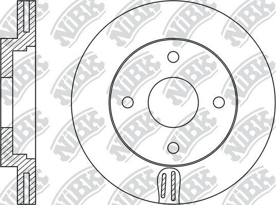 NiBK RN1672 - Disque de frein cwaw.fr
