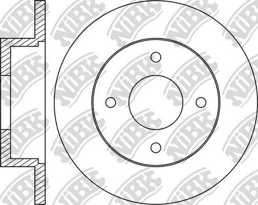 NiBK RN1041 - Disque de frein cwaw.fr
