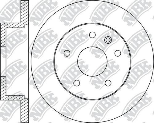 NiBK RN1053 - Disque de frein cwaw.fr