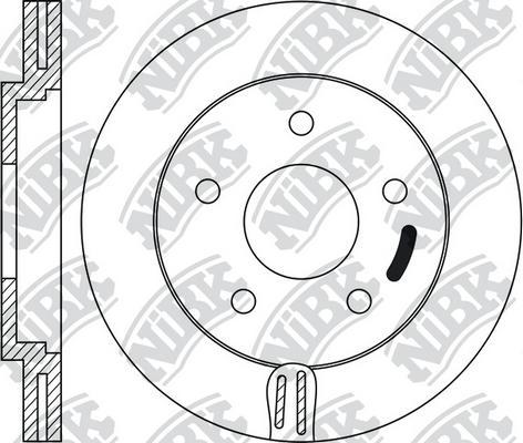 NiBK RN1057 - Disque de frein cwaw.fr