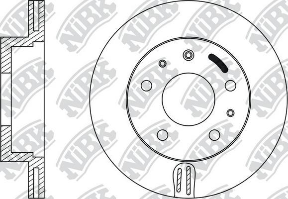 NiBK RN1065 - Disque de frein cwaw.fr