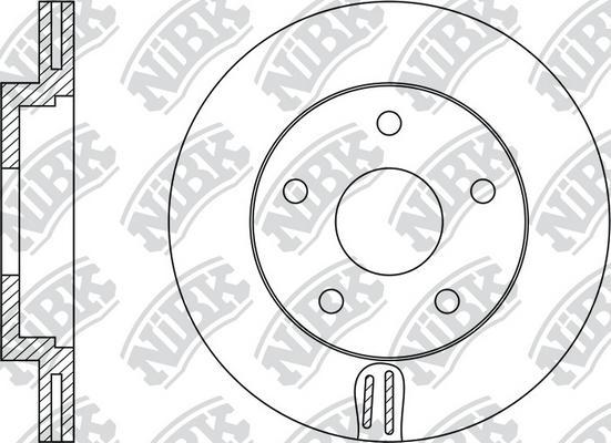 NiBK RN1085 - Disque de frein cwaw.fr