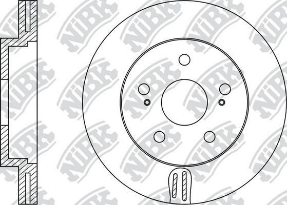 NiBK RN1143 - Disque de frein cwaw.fr