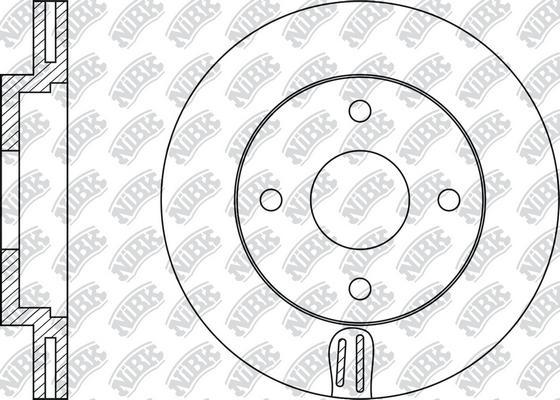 NiBK RN1109 - Disque de frein cwaw.fr