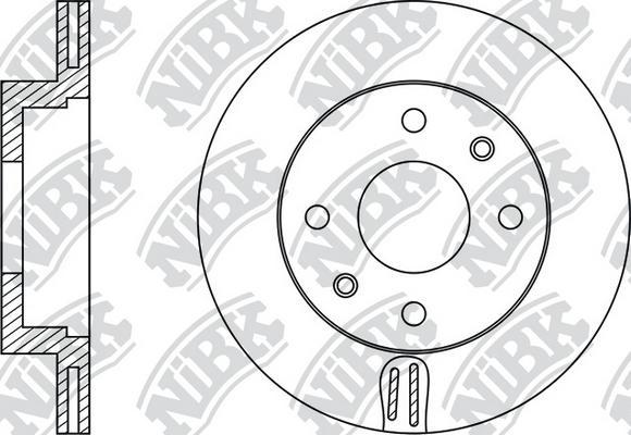 NiBK RN11001 - Disque de frein cwaw.fr