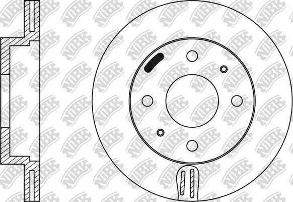 NiBK RN1101 - Disque de frein cwaw.fr