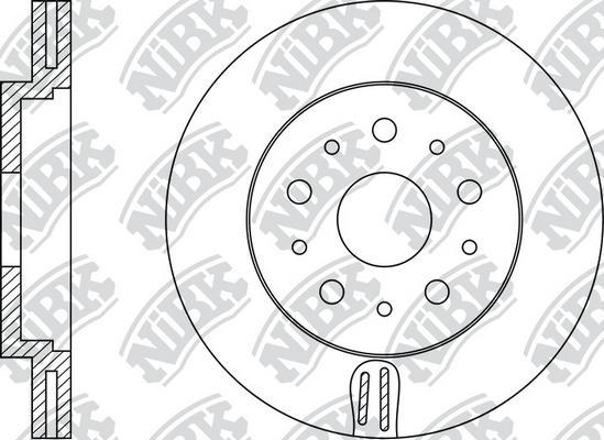 NiBK RN1182 - Disque de frein cwaw.fr
