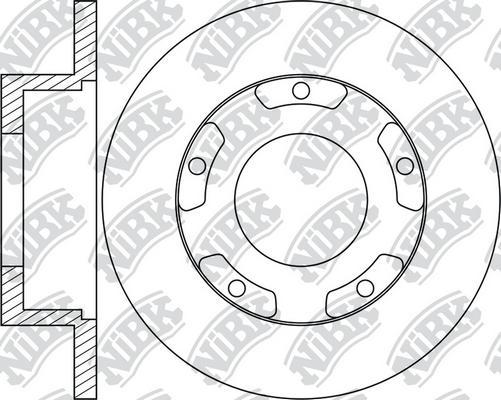 NiBK RN1843 - Disque de frein cwaw.fr