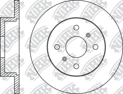 NiBK RN1829 - Disque de frein cwaw.fr