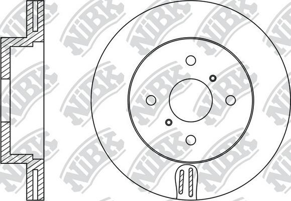 NiBK RN1364 - Disque de frein cwaw.fr