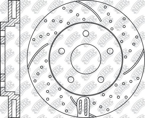 NiBK RN1303DSET - Disque de freins de haute performance cwaw.fr