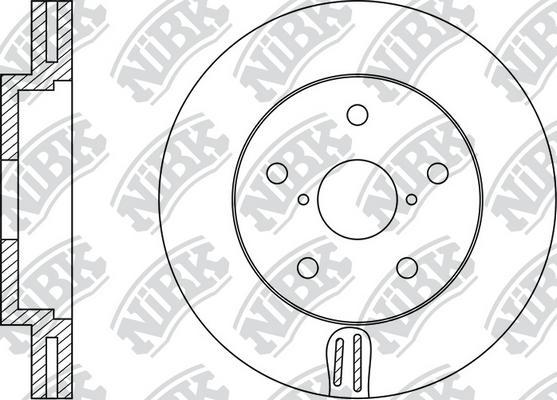 NiBK RN1384 - Disque de frein cwaw.fr