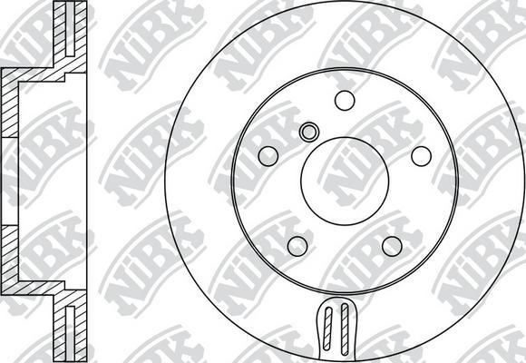 NiBK RN1381 - Disque de frein cwaw.fr