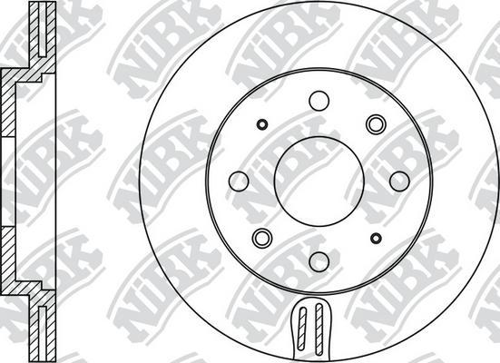 NiBK RN1376 - Disque de frein cwaw.fr