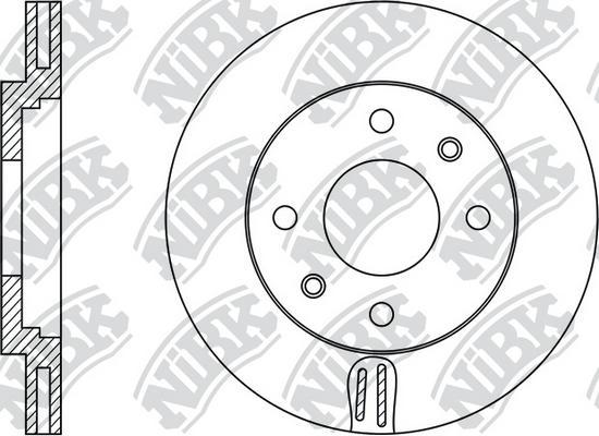 NiBK RN1372 - Disque de frein cwaw.fr