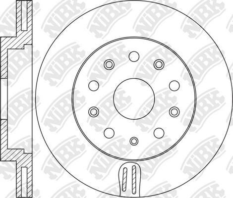 NiBK RN1377 - Disque de frein cwaw.fr