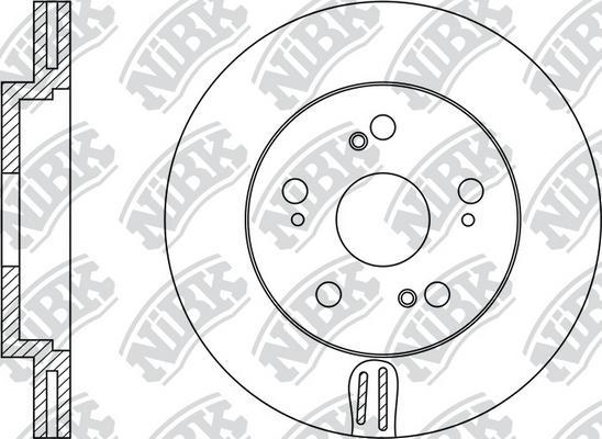 NiBK RN1204 - Disque de frein cwaw.fr