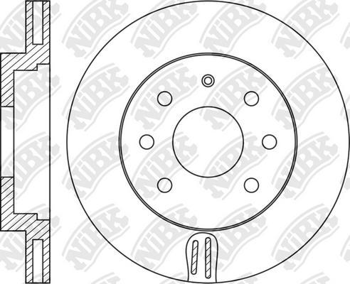 NiBK RN1206 - Disque de frein cwaw.fr