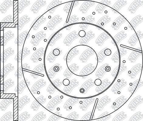 NiBK RN1208DSET - Disque de freins de haute performance cwaw.fr