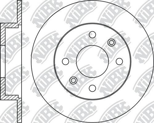 NiBK RN1277 - Disque de frein cwaw.fr