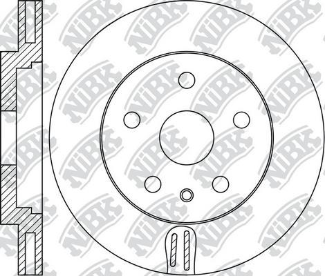 NiBK RN1741 - Disque de frein cwaw.fr