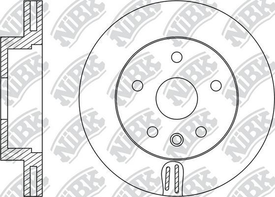 NiBK RN33001 - Disque de frein cwaw.fr