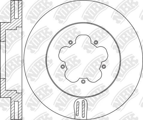 NiBK RN2077 - Disque de frein cwaw.fr