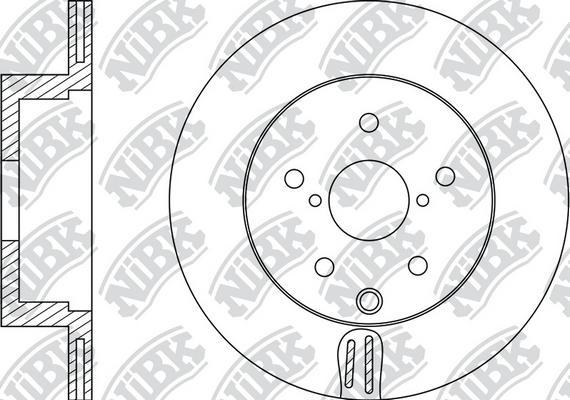 NiBK RN21002 - Disque de frein cwaw.fr