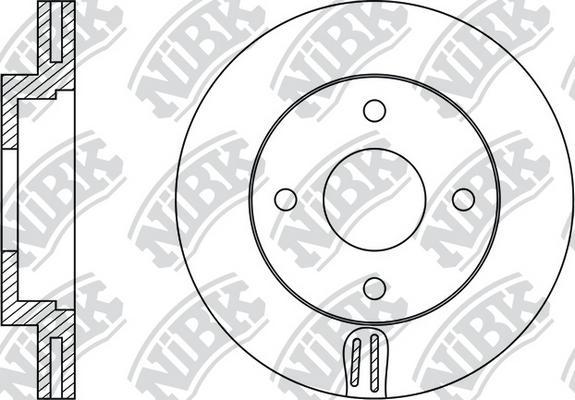 NiBK RN22004 - Disque de frein cwaw.fr