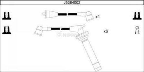 Nipparts J5384002 - Kit de câbles d'allumage cwaw.fr