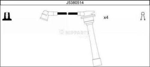 Nipparts J5380514 - Kit de câbles d'allumage cwaw.fr