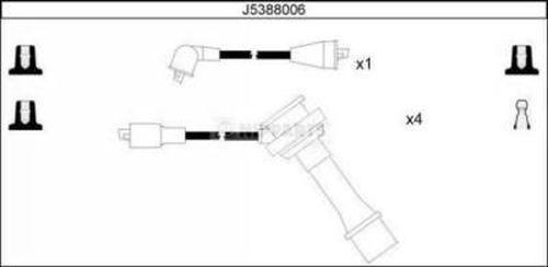 Nipparts J5388006 - Kit de câbles d'allumage cwaw.fr