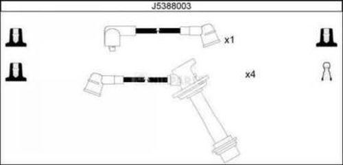 Nipparts J5388003 - Kit de câbles d'allumage cwaw.fr