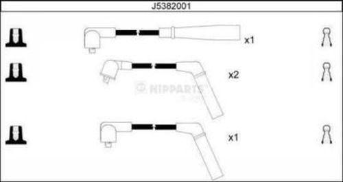 Nipparts J5382001 - Kit de câbles d'allumage cwaw.fr