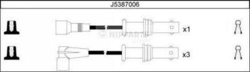 Nipparts J5387006 - Kit de câbles d'allumage cwaw.fr