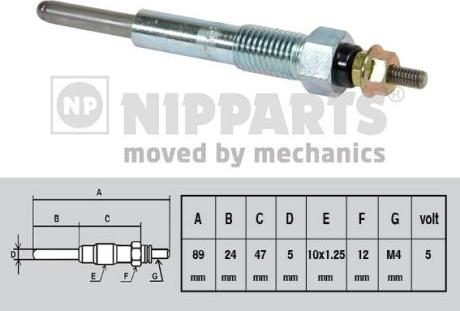 Nipparts J5719000 - Bougie de préchauffage cwaw.fr