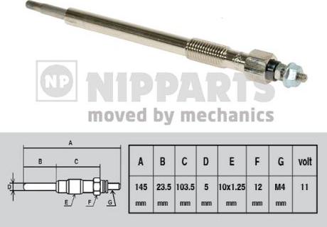 Nipparts J5719012 - Bougie de préchauffage cwaw.fr