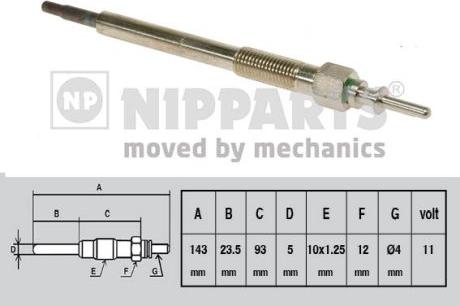 Nipparts J5714001 - Bougie de préchauffage cwaw.fr