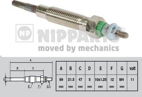 Nipparts J5715005 - Bougie de préchauffage cwaw.fr