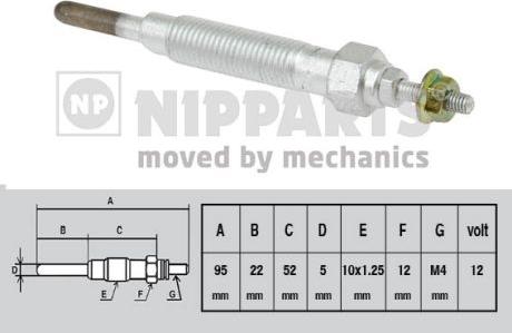 Nipparts J5715000 - Bougie de préchauffage cwaw.fr